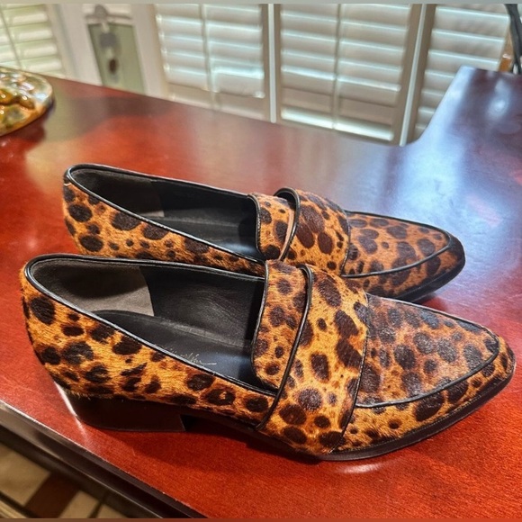 3.1 Phillip Lim Quinn Loafers Leopard Pony Hair EU 38 7 - Picture 4 of 11